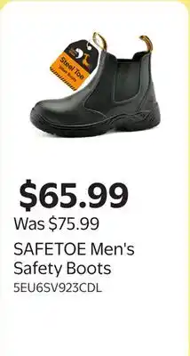Walmart SAFETOE Men's Safety Boots offer