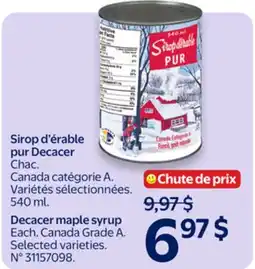 Walmart Decacer maple syrup offer