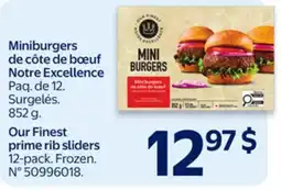 Walmart Our Finest prime rib sliders offer