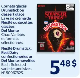 Walmart Nestlé Drumstick, Real Dairy confectioneries offer