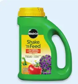 Walmart Miracle-Gro Shake 'n Feed plant food offer