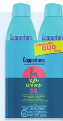 Walmart Coppertone kids' sunscreen spray duo pack offer
