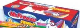 Walmart Mr. Freeze jumbo pops offer