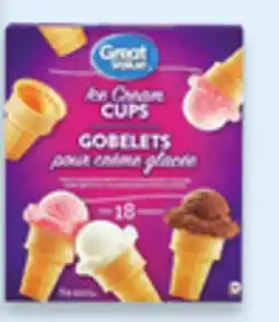 Walmart Great Value ice cream cones 12s-18s offer