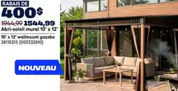 RONA Landon & Co. 10' x 12' wallmount gazebo offer