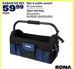RONA RONA Open tool bag offer