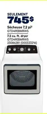 RONA 7.2 cu. ft. dryer offer