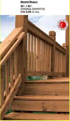 RONA treated wood and cedar balusters and posts 36 offer