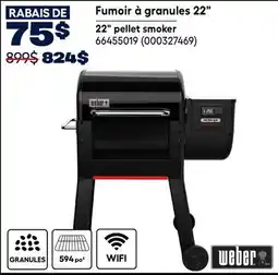 RONA Weber 22 pellet smoker offer