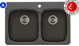 RONA BLANCO Vienna 210 double kitchen sink offer