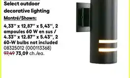 RONA Artika 4.33 x 12.87 x 5.43, 2 60-W Select outdoor decorative lighting offer
