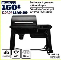 RONA Traeger Woodridge pellet grill offer