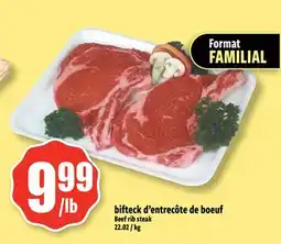 Bonanza bifteck d'entrecôte de boeuf offer