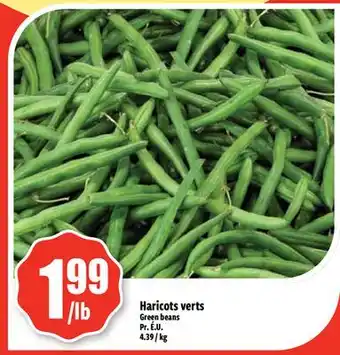 Bonanza Green beans offer