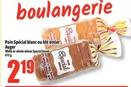 Bonanza Pain Spécial blanc ou blé entier Auger offer