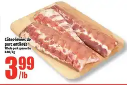 Bonanza Côtes-levées de porc entières offer