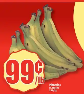 Bonanza Plantains offer