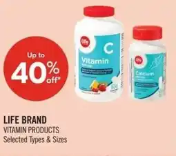 Shoppers Drug Mart Life brand vitamin products offer