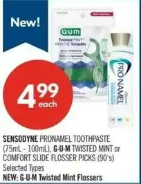 Shoppers Drug Mart Sensodyne pronamel toothpaste offer