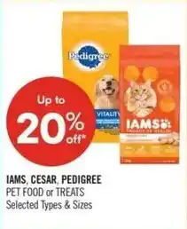 Shoppers Drug Mart Iams, cesar, pedigree offer