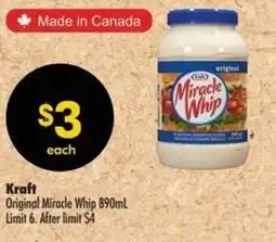 Shoppers Drug Mart Kraft Original Miracle Whip offer