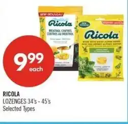 Shoppers Drug Mart Ricola lozenges offer