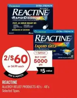 Shoppers Drug Mart Reactine offer