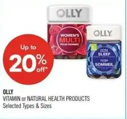 Shoppers Drug Mart Olly vitamin or natural health products offer
