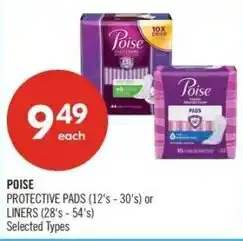 Shoppers Drug Mart Poise protective pads or liners offer