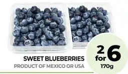 Vince's Market Sweet blueberries offer
