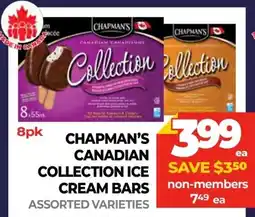 Vince's Market Chapman's canadian collection ice cream bars offer