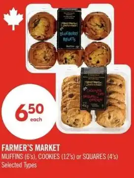 Shoppers Drug Mart Farmer's market muffins, cookies or squares offer