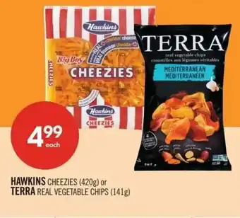 Shoppers Drug Mart Hawkins cheezies or terra real vegetable chips offer