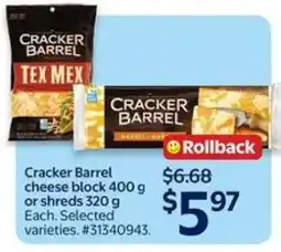 Walmart Cracker Barrel Cheese offer