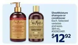 Walmart SheaMoisture Shampoo or Conditioner offer
