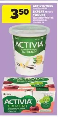 Real Canadian Superstore ACTIVIA TUBS or EXPERT YOGURT offer