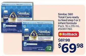 Walmart Similac 360 Total Care offer