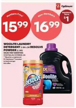 Real Canadian Superstore Woolite Laundry Detergent or Resolve Powder offer
