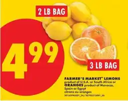 No Frills FARMER'S MARKET LEMONS or ORANGES offer