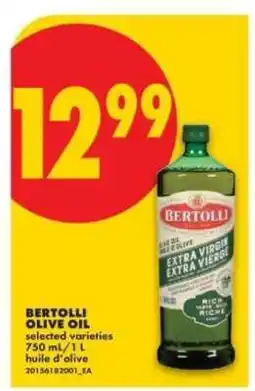 No Frills BERTOLLI OLIVE OIL offer