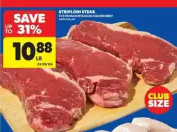 Real Canadian Superstore Striploin Steak offer