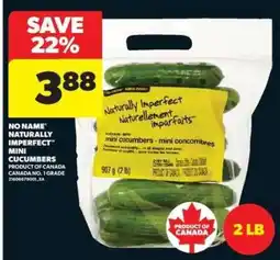 Real Canadian Superstore NO NAME* NATURALLY IMPERFECT* MINI CUCUMBERS offer