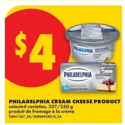 No Frills PHILADELPHIA CREAM CHEESE PRODUCT offer