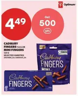 Real Canadian Superstore Cadbury Fingers or Mini Fingers offer