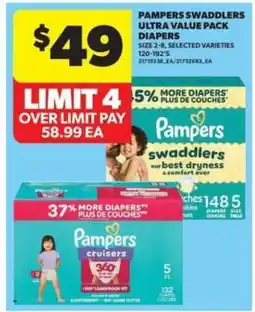 Real Canadian Superstore Pampers Swaddlers Ultra Value Pack Diapers offer