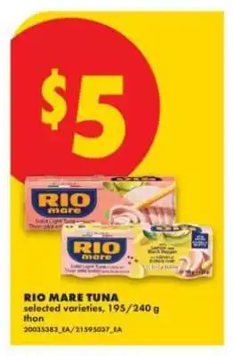 No Frills Rio Mare Tuna offer