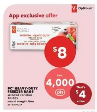 No Frills PC HEAVY-DUTY FREEZER BAGS offer