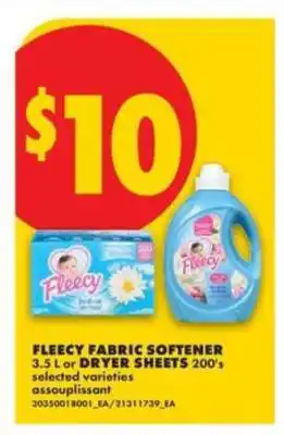 No Frills Fleecy Fabric Softener or Dryer Sheets offer