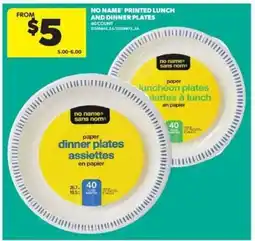 Real Canadian Superstore NO NAME Printed Lunch and Dinner Plates offer