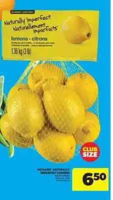 Real Canadian Superstore NO NAME NATURALLY IMPERFECT LEMONS offer